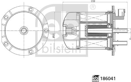 Febi Bilstein 186041 - Горивен филтър vvparts.bg