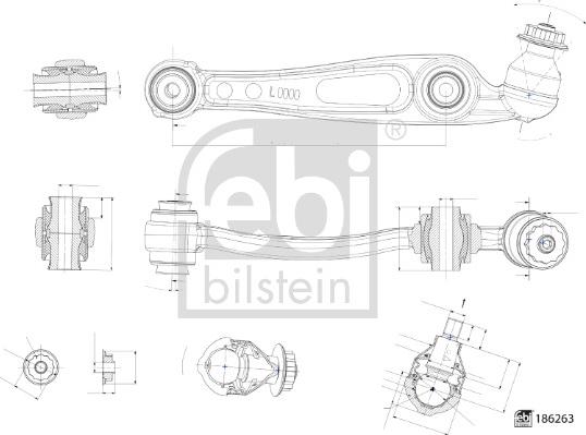 Febi Bilstein 186263 - Носач, окачване на колелата vvparts.bg