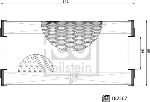 Febi Bilstein 182567 - Маслен филтър vvparts.bg