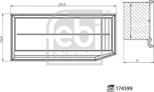 Febi Bilstein 174599 - Въздушен филтър vvparts.bg