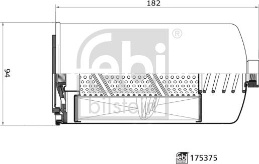 Febi Bilstein 175375 - Горивен филтър vvparts.bg