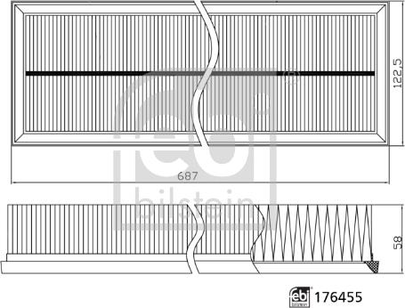 Febi Bilstein 176455 - Въздушен филтър vvparts.bg