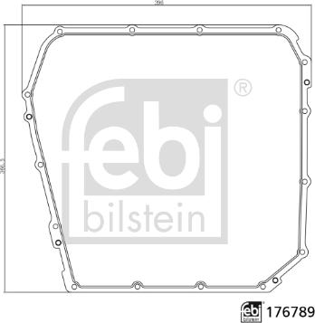 Febi Bilstein 176789 - Уплътнение, маслена вана (картер) - автом. скоростна кутия vvparts.bg