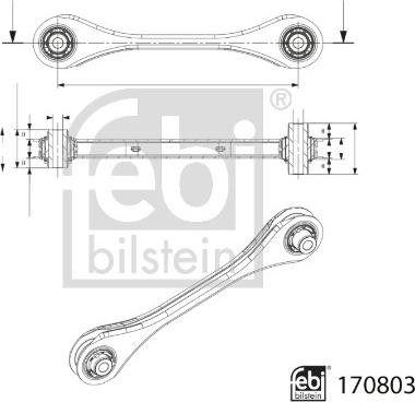 Febi Bilstein 170803 - Носач, окачване на колелата vvparts.bg