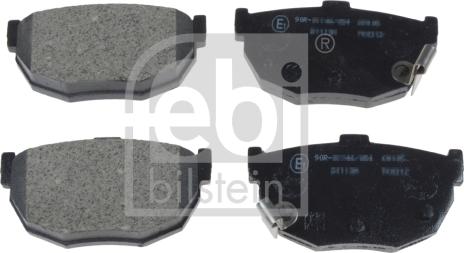 Febi Bilstein 170259 - Комплект спирачно феродо, дискови спирачки vvparts.bg