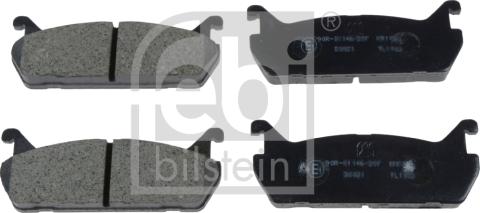 Febi Bilstein 170269 - Комплект спирачно феродо, дискови спирачки vvparts.bg