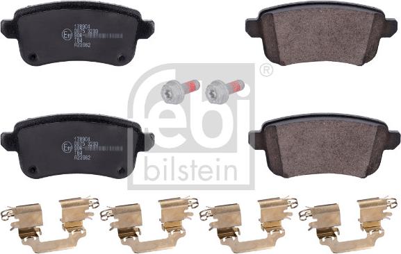 Febi Bilstein 178904 - Комплект спирачно феродо, дискови спирачки vvparts.bg