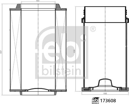 Febi Bilstein 173608 - Комплект въздушни филтри vvparts.bg