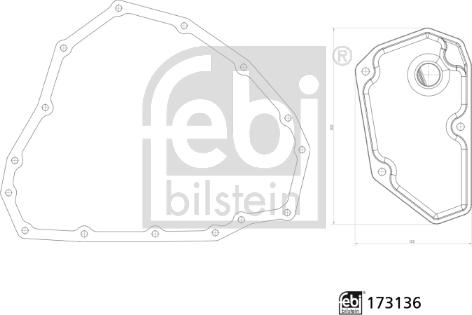 Febi Bilstein 173136 - Хидравличен филтър, автоматична предавателна кутия vvparts.bg