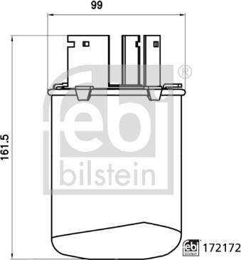 Febi Bilstein 172172 - Горивен филтър vvparts.bg