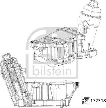 Febi Bilstein 172318 - Корпус, маслен филтър vvparts.bg