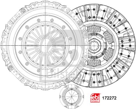 Febi Bilstein 172272 - Комплект съединител vvparts.bg