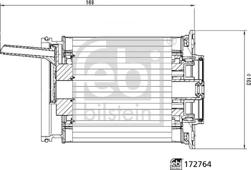 Febi Bilstein 172764 - Горивен филтър vvparts.bg