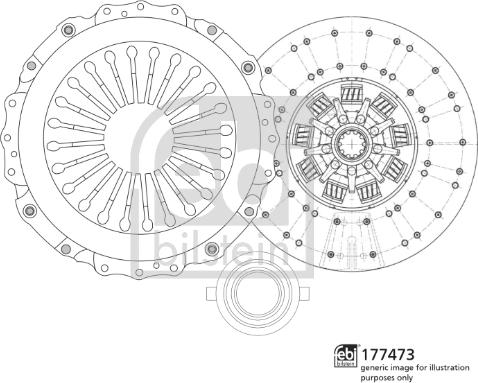 Febi Bilstein 177473 - Комплект съединител vvparts.bg