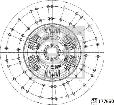 Febi Bilstein 177630 - Диск на съединителя vvparts.bg