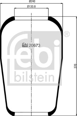 Febi Bilstein 20673 - Маншон, въздушно окачване vvparts.bg