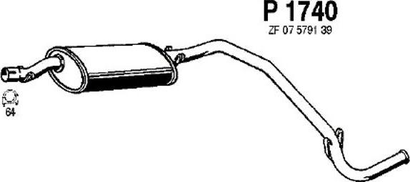 Fenno P1740 - Крайно гърне vvparts.bg