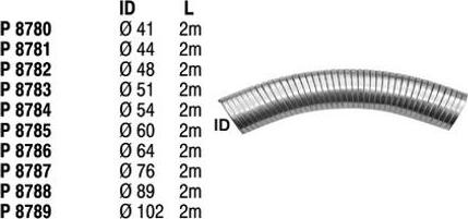 Fenno P8785 - Гъвкава тръба, изпускателна система vvparts.bg