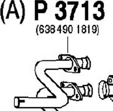 Fenno P3713 - Изпускателна тръба vvparts.bg