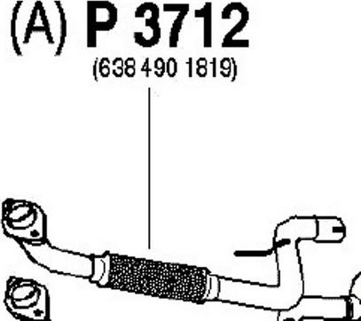 Fenno P3712 - Изпускателна тръба vvparts.bg