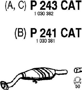 Fenno P243CAT - Катализатор vvparts.bg