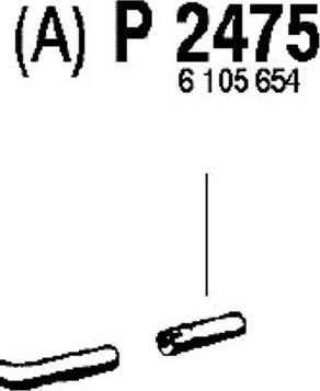 Fenno P2475 - Изпускателна тръба vvparts.bg