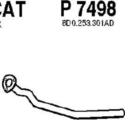 Fenno P7498 - Изпускателна тръба vvparts.bg