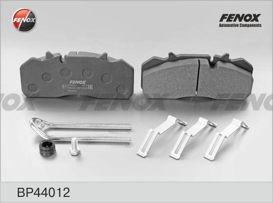 Fenox BP44012 - Комплект спирачно феродо, дискови спирачки vvparts.bg