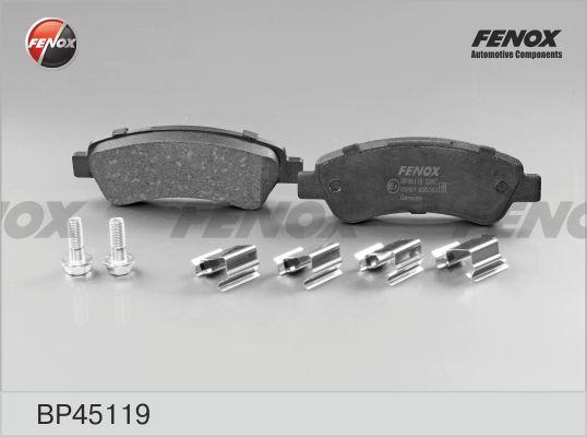 Fenox BP45119 - Комплект спирачно феродо, дискови спирачки vvparts.bg