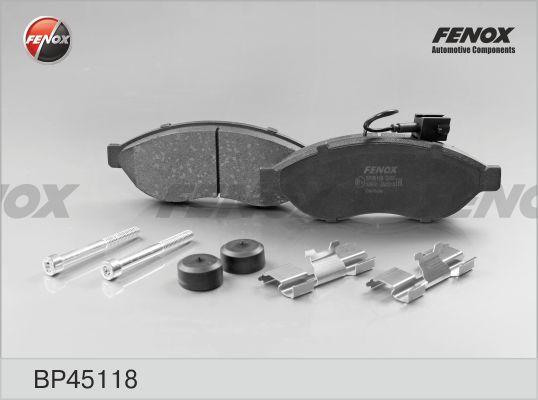 Fenox BP45118 - Комплект спирачно феродо, дискови спирачки vvparts.bg