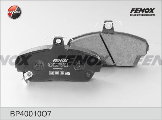 Fenox BP40010O7 - Комплект спирачно феродо, дискови спирачки vvparts.bg