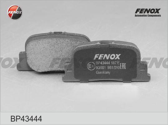 Fenox BP43444 - Комплект спирачно феродо, дискови спирачки vvparts.bg