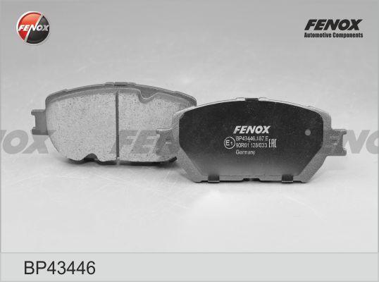 Fenox BP43446 - Комплект спирачно феродо, дискови спирачки vvparts.bg