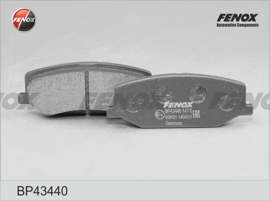 Fenox BP43440 - Комплект спирачно феродо, дискови спирачки vvparts.bg