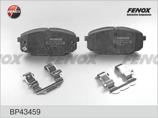 Fenox BP43459 - Комплект спирачно феродо, дискови спирачки vvparts.bg