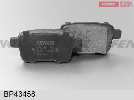 Fenox BP43458 - Комплект спирачно феродо, дискови спирачки vvparts.bg