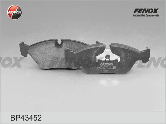 Fenox BP43452 - Комплект спирачно феродо, дискови спирачки vvparts.bg