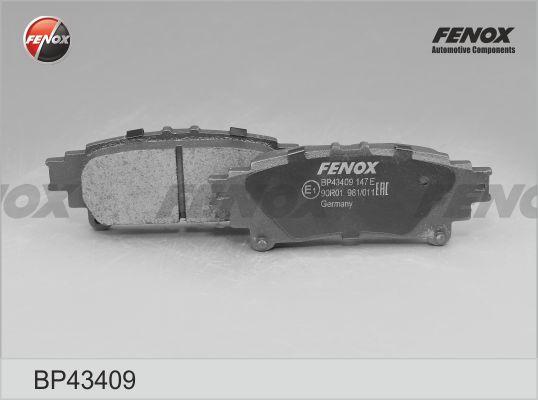 Fenox BP43409 - Комплект спирачно феродо, дискови спирачки vvparts.bg