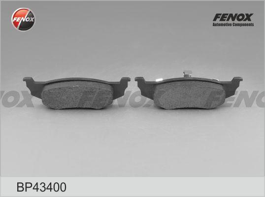 Fenox BP43400 - Комплект спирачно феродо, дискови спирачки vvparts.bg