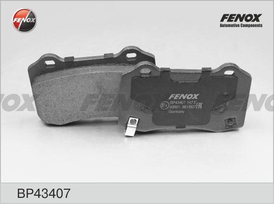 Fenox BP43407 - Комплект спирачно феродо, дискови спирачки vvparts.bg