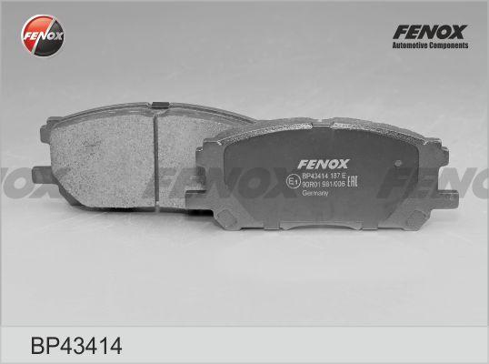Fenox BP43414 - Комплект спирачно феродо, дискови спирачки vvparts.bg