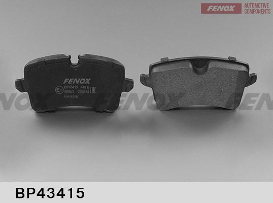 Fenox BP43415 - Комплект спирачно феродо, дискови спирачки vvparts.bg