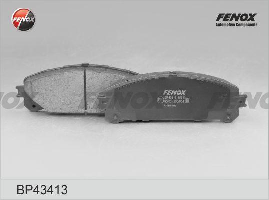 Fenox BP43413 - Комплект спирачно феродо, дискови спирачки vvparts.bg