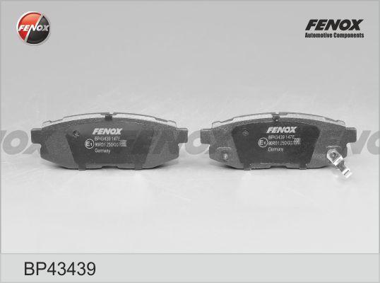 Fenox BP43439 - Комплект спирачно феродо, дискови спирачки vvparts.bg