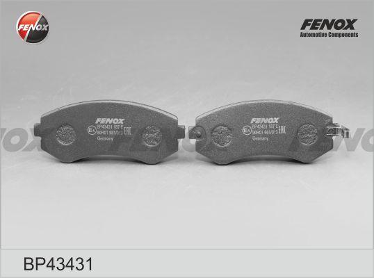 Fenox BP43431 - Комплект спирачно феродо, дискови спирачки vvparts.bg