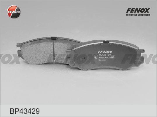 Fenox BP43429 - Комплект спирачно феродо, дискови спирачки vvparts.bg