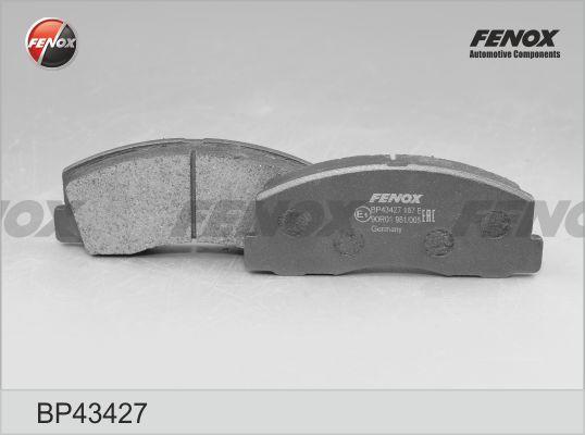 Fenox BP43427 - Комплект спирачно феродо, дискови спирачки vvparts.bg