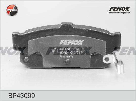 Fenox BP43099 - Комплект спирачно феродо, дискови спирачки vvparts.bg