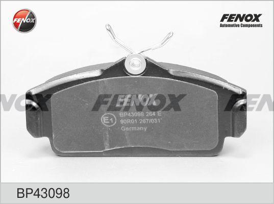 Fenox BP43098 - Комплект спирачно феродо, дискови спирачки vvparts.bg