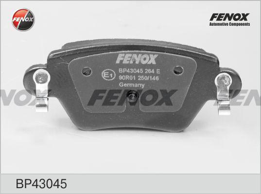 Fenox BP43045 - Комплект спирачно феродо, дискови спирачки vvparts.bg